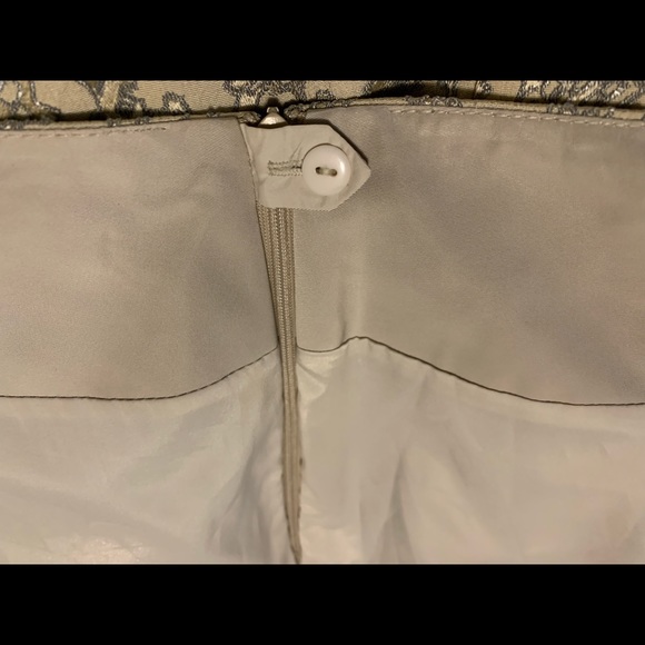 LAFEYETTE 148 Gold and Silver Jacquard Brocade Tulip Mini Skirt Plus Sz 18 - Picture 4 of 11